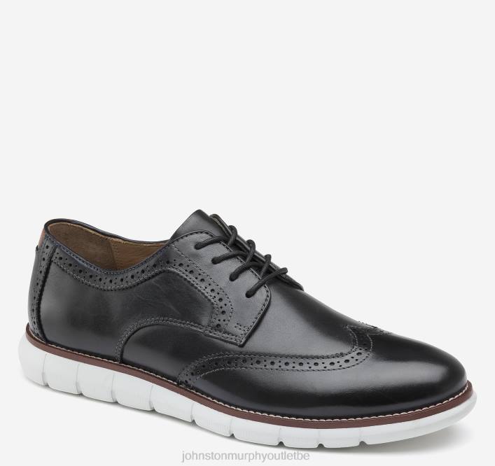 Johnston & Murphy Hommes bout d'aile de Holden TXRN358 chaussures noir pleine fleur