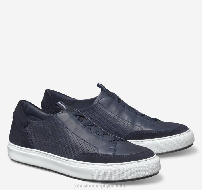 Johnston & Murphy Hommes Anson stretch dentelle aux orteils TXRN280 chaussures daim anglais/peau de mouton bleu marine