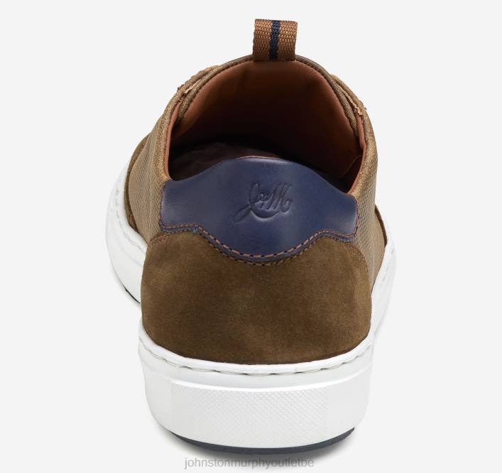 Johnston & Murphy Hommes Anson stretch dentelle aux orteils TXRN304 chaussures daim anglais marron/peau de mouton