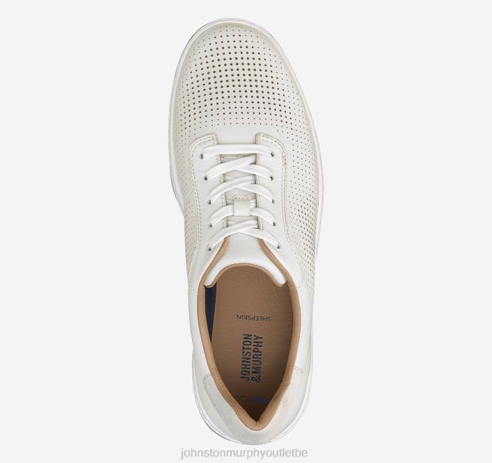 Johnston & Murphy Hommes Daxton u-gorge TXRN73 chaussures blanc pleine fleur