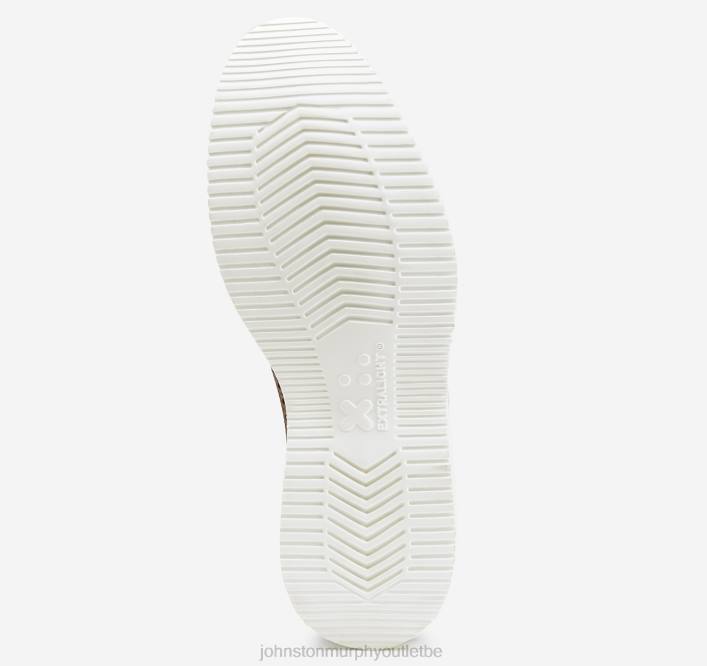 Johnston & Murphy Hommes Jameson Longwing TXRN250 chaussures cuir de veau italien beige clair