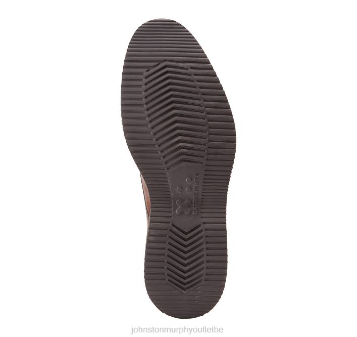 Johnston & Murphy Hommes Jameson à bout uni TXRN328 chaussures cuir de veau italien marron