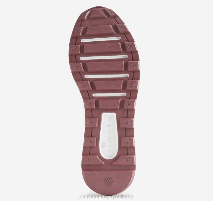 Johnston & Murphy Hommes Kinnon u-gorge TXRN166 chaussures suède blanc/polyester recyclé