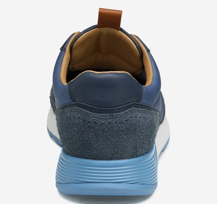 Johnston & Murphy Hommes Kinnon u-gorge TXRN235 chaussures daim bleu marine/polyester recyclé