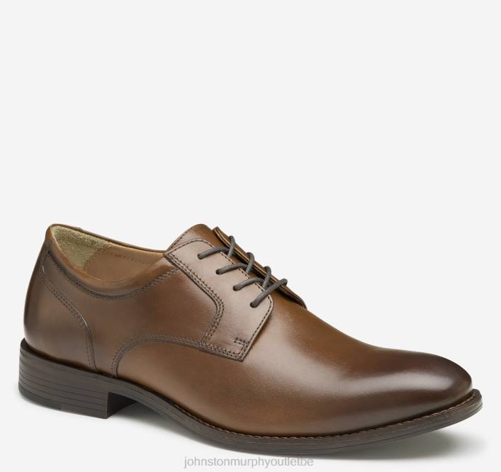 Johnston & Murphy Hommes Lewis bout uni TXRN113 chaussures beige pleine fleur