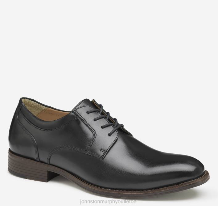 Johnston & Murphy Hommes Lewis bout uni TXRN125 chaussures noir pleine fleur