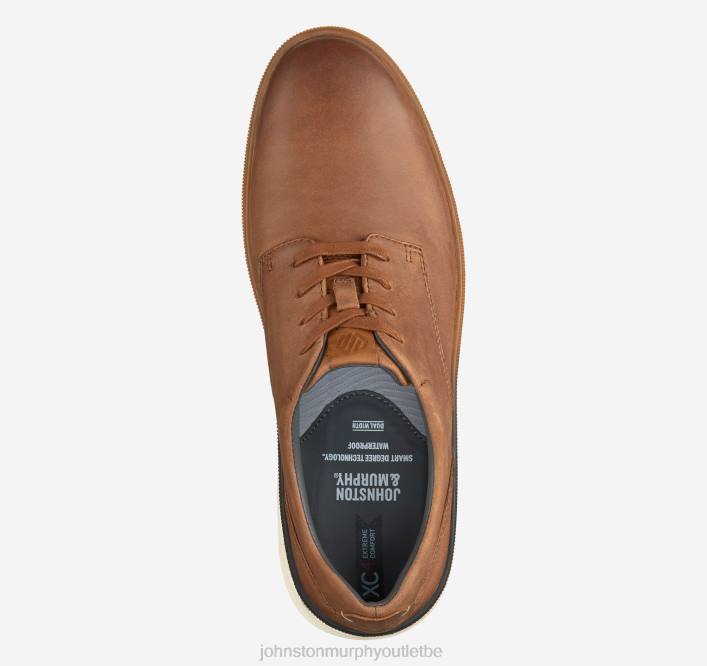 Johnston & Murphy Hommes XC4 Foust, bout uni TXRN183 chaussures grains entiers huilés beiges