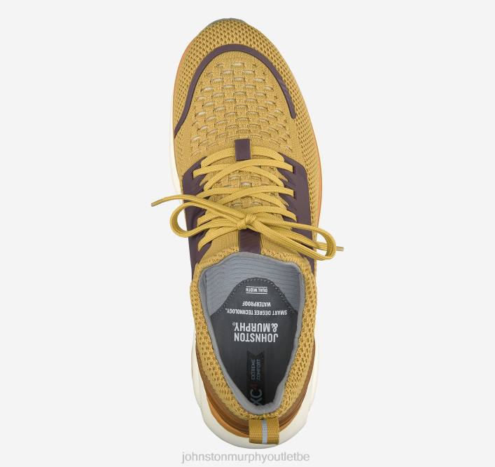 Johnston & Murphy Hommes XC4 TR1-Sport hybride TXRN252 chaussures tricot doré/pleine fleur