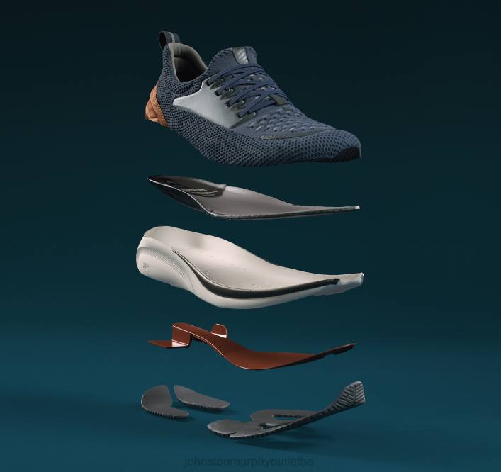 Johnston & Murphy Hommes XC4 TR1-Sport hybride TXRN5 chaussures tricot gris clair/pleine fleur