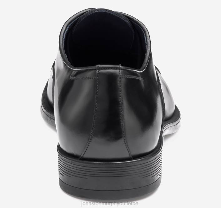 Johnston & Murphy Hommes bout arrondi TXRN234 chaussures cuir de veau italien noir