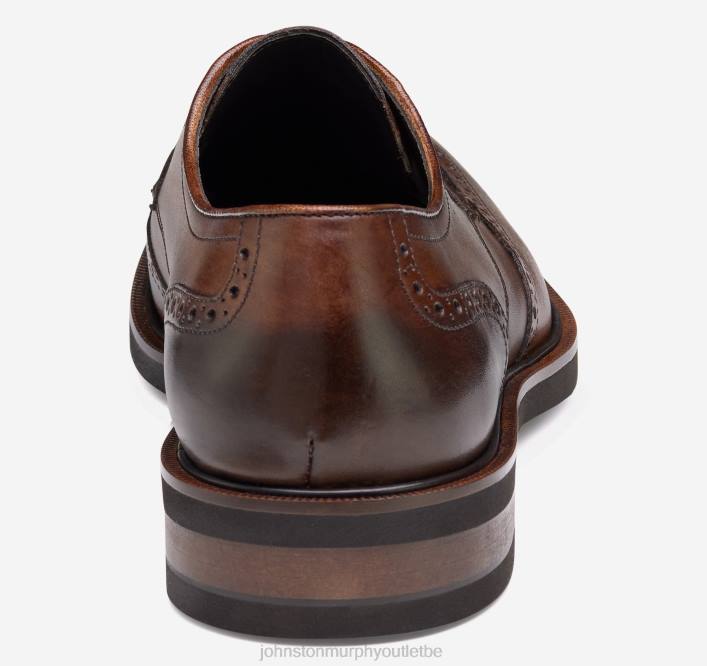 Johnston & Murphy Hommes bout d'aile Hartley TXRN360 chaussures cuir de veau italien marron
