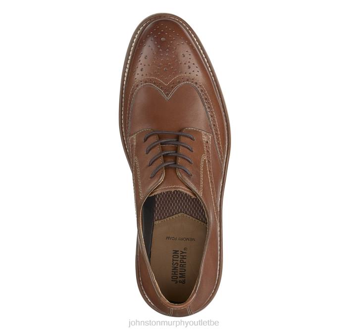 Johnston & Murphy Hommes bout d'aile d'Upton TXRN192 chaussures beige pleine fleur