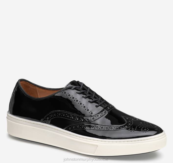Johnston & Murphy Hommes bout d'aile de Hollins TXRN331 chaussures cuir verni noir