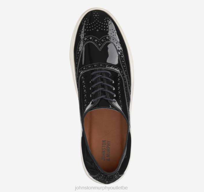 Johnston & Murphy Hommes bout d'aile de Hollins TXRN331 chaussures cuir verni noir