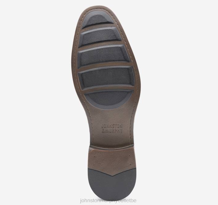 Johnston & Murphy Hommes bout d'aile en relief Lewis TXRN281 chaussures noir pleine fleur