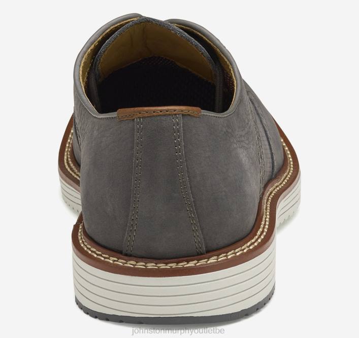Johnston & Murphy Hommes bout d'aile en relief upton TXRN245 chaussures nubuck gris