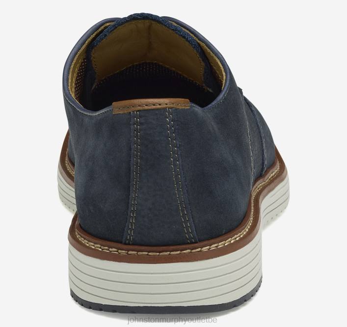 Johnston & Murphy Hommes bout d'aile en relief upton TXRN246 chaussures nubuck bleu marine