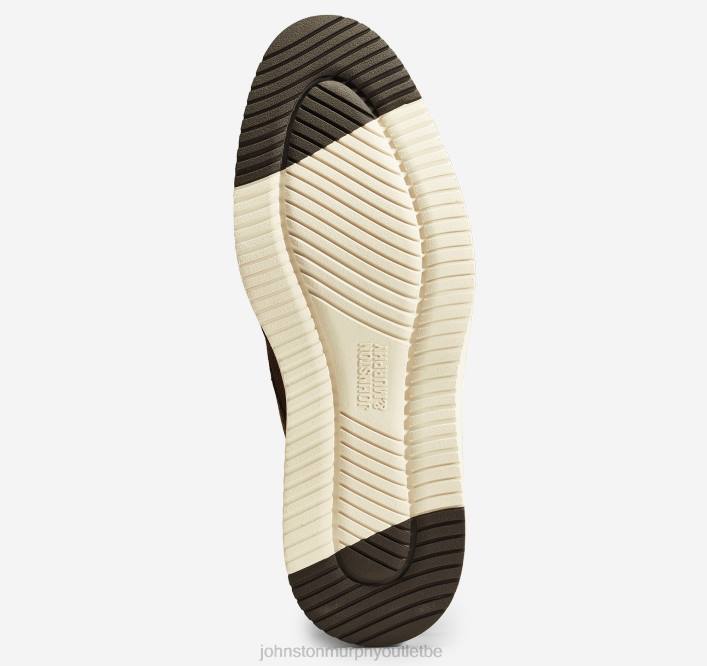 Johnston & Murphy Hommes bout d'aile en relief upton TXRN265 chaussures nubuck marron foncé