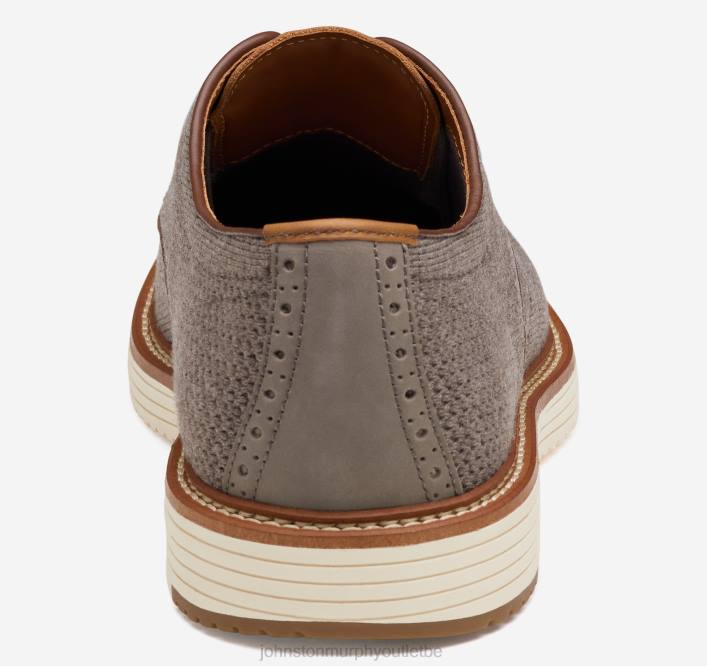 Johnston & Murphy Hommes bout d'aile tricoté upton TXRN44 chaussures tricot gris