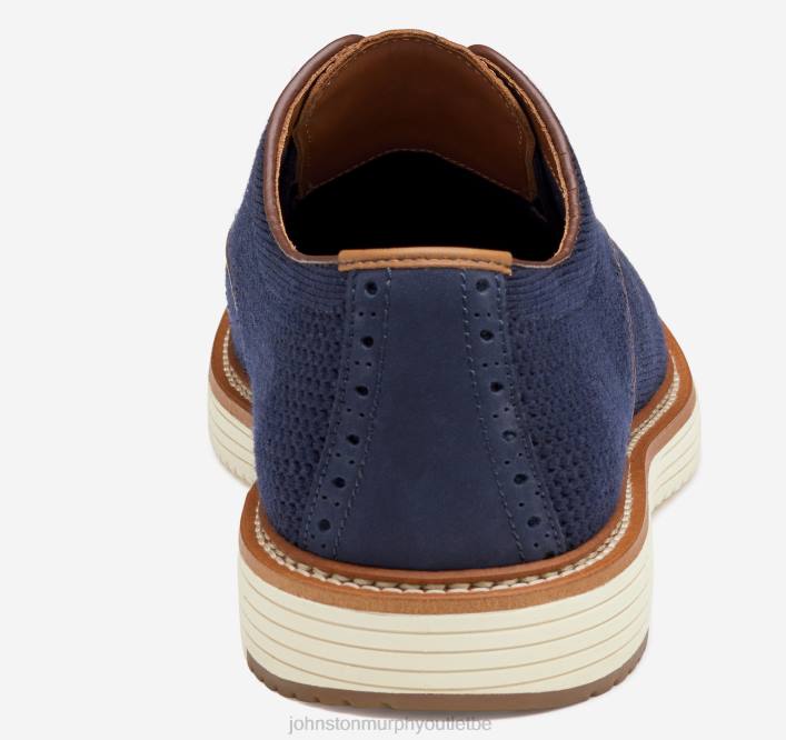 Johnston & Murphy Hommes bout d'aile tricoté upton TXRN47 chaussures tricot bleu marine