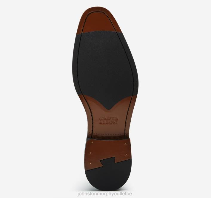 Johnston & Murphy Hommes bout droit Meade TXRN160 chaussures cuir de veau italien beige