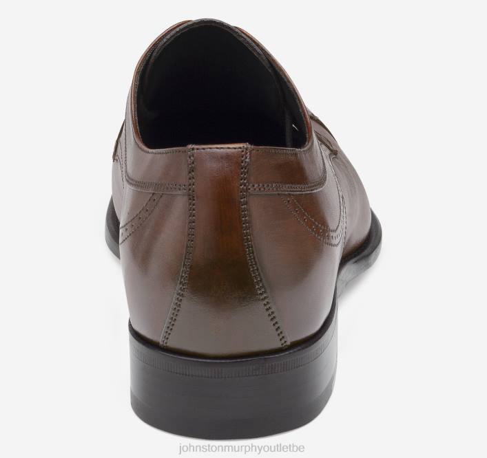 Johnston & Murphy Hommes bout droit ellsworth TXRN319 chaussures cuir de veau italien marron