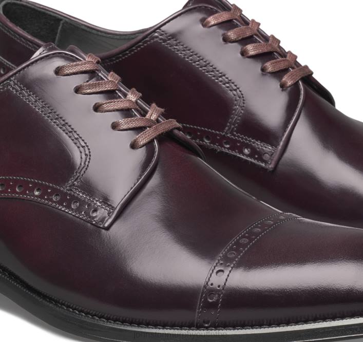 Johnston & Murphy Hommes bout pointu flynn TXRN323 chaussures cuir de veau italien bordeaux