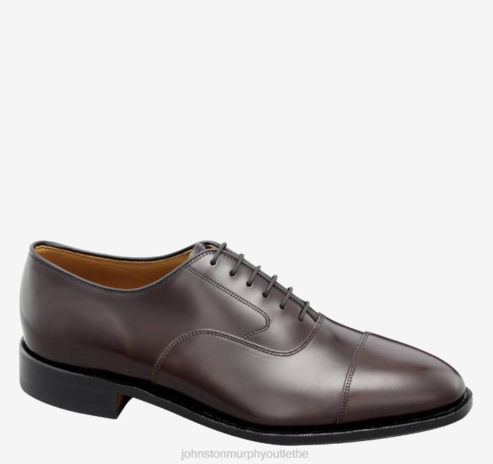 Johnston & Murphy Hommes bout renforcé melton TXRN315 chaussures cuir de veau bordeaux