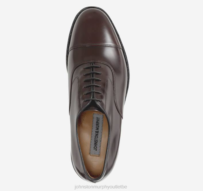 Johnston & Murphy Hommes bout renforcé melton TXRN315 chaussures cuir de veau bordeaux