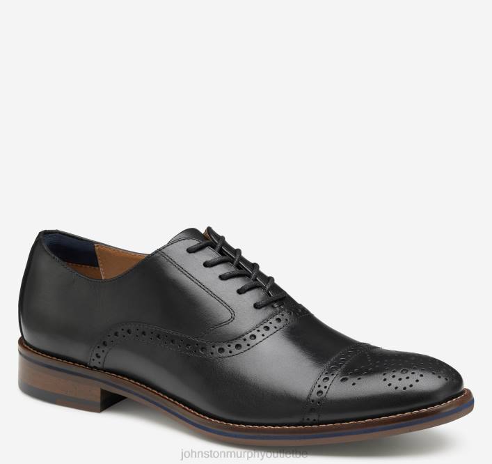 Johnston & Murphy Hommes conard 2.0 à bout renforcé TXRN120 chaussures noir pleine fleur