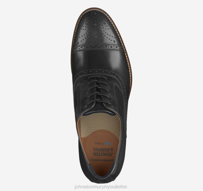 Johnston & Murphy Hommes conard 2.0 à bout renforcé TXRN120 chaussures noir pleine fleur