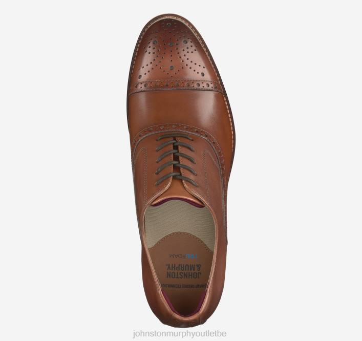 Johnston & Murphy Hommes conard 2.0 à bout renforcé TXRN61 chaussures beige pleine fleur