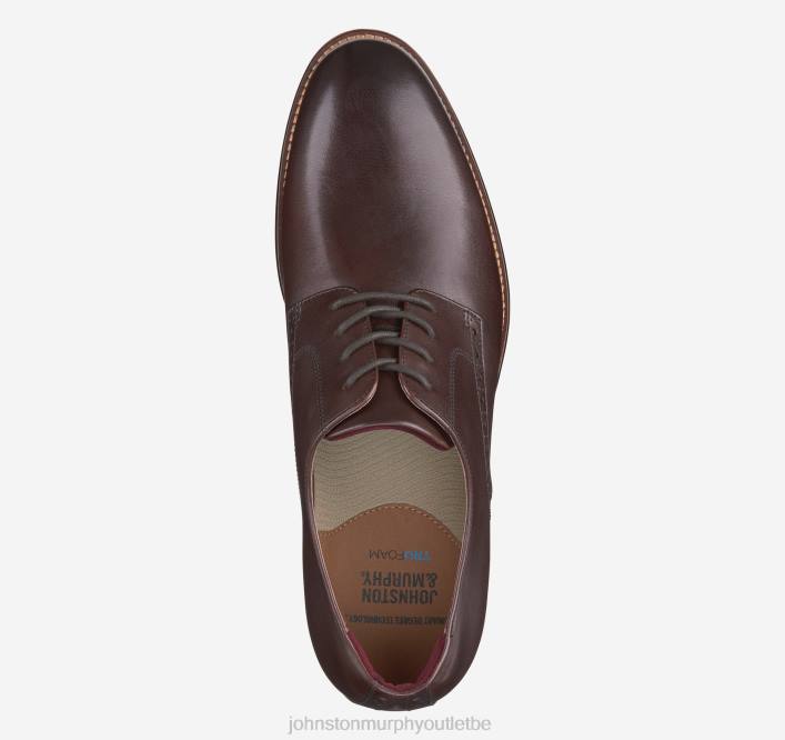 Johnston & Murphy Hommes conard 2.0 bout uni TXRN121 chaussures acajou pleine fleur
