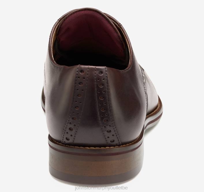Johnston & Murphy Hommes conard 2.0 bout uni TXRN121 chaussures acajou pleine fleur