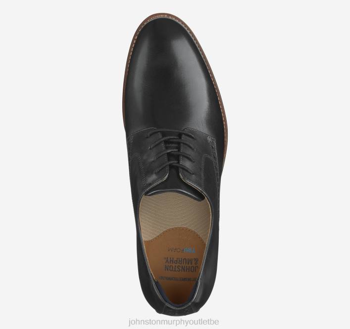 Johnston & Murphy Hommes conard 2.0 bout uni TXRN88 chaussures noir pleine fleur