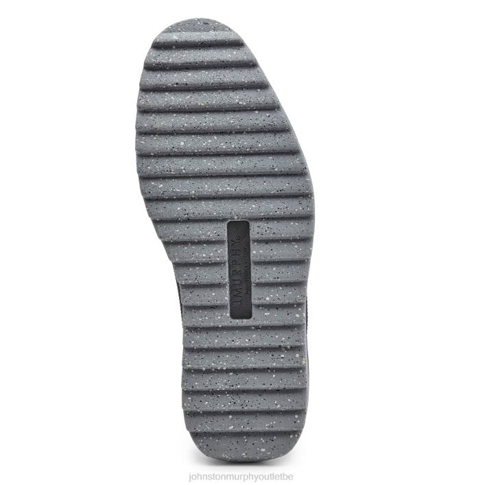 Johnston & Murphy Hommes duncan tricot bout uni TXRN40 chaussures tricot noir/cuir gaufré camouflage