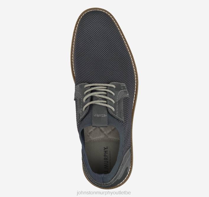 Johnston & Murphy Hommes duncan tricot bout uni TXRN90 chaussures tricot bleu marine/cuir gaufré camouflage
