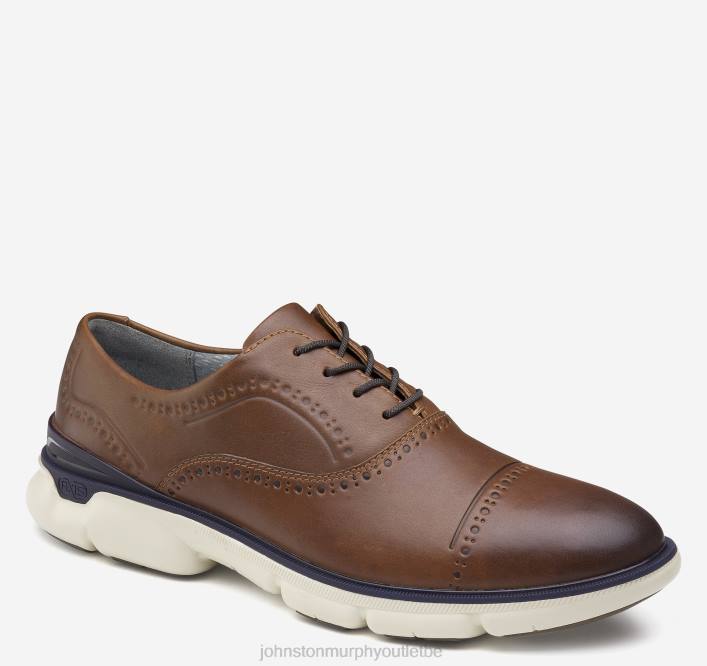 Johnston & Murphy Hommes embout de bronzage xc4 TXRN324 chaussures cognac plein grain