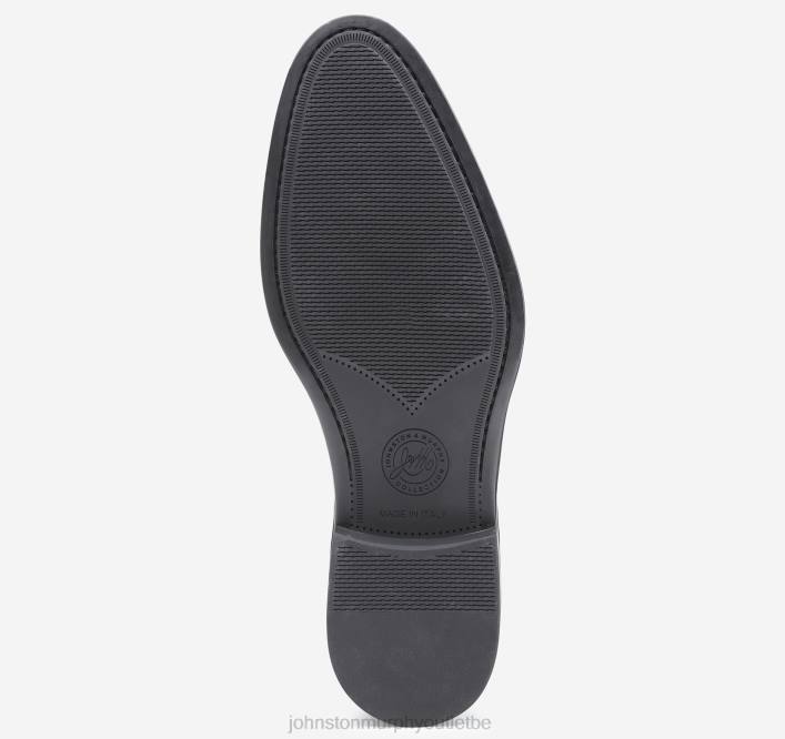Johnston & Murphy Hommes flynch bout uni TXRN249 chaussures cuir de veau italien noir