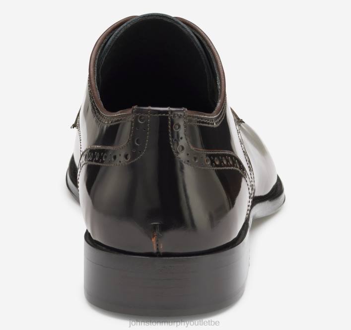 Johnston & Murphy Hommes flynn bout uni TXRN209 chaussures cuir de veau italien cognac