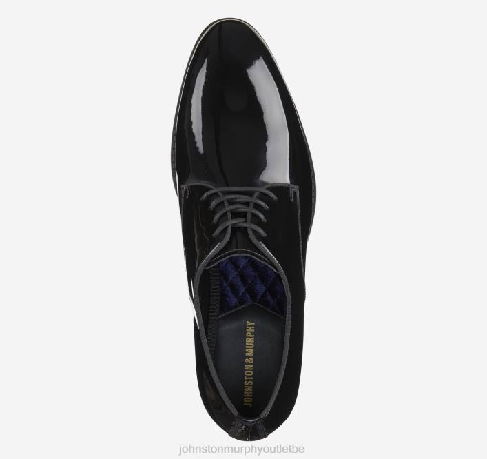 Johnston & Murphy Hommes gavney bout uni TXRN225 chaussures vernis noir
