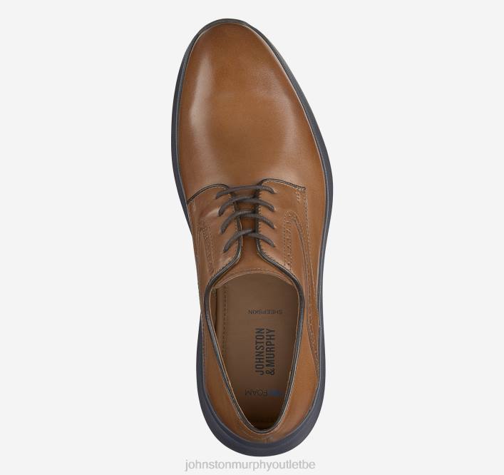 Johnston & Murphy Hommes hennings bout uni TXRN263 chaussures beige pleine fleur