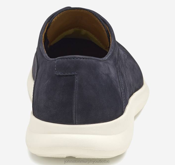 Johnston & Murphy Hommes hennings bout uni TXRN299 chaussures nubuck bleu marine