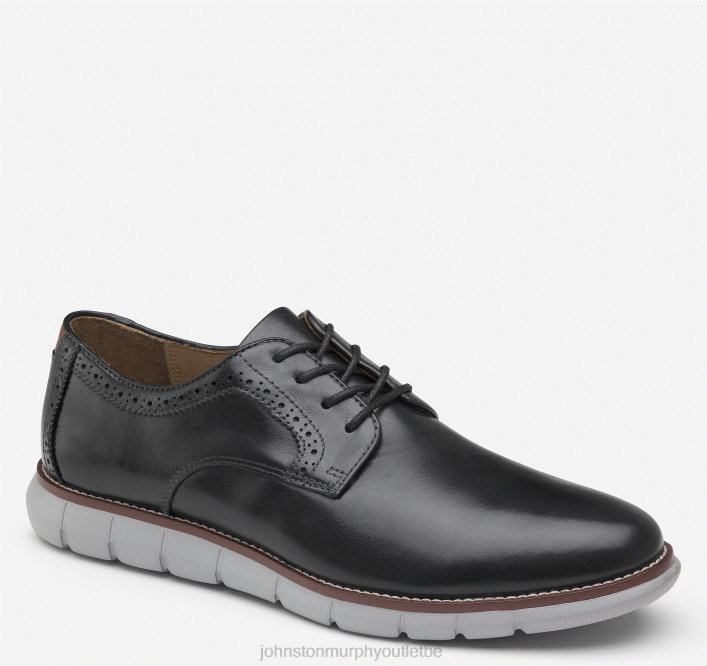 Johnston & Murphy Hommes holden bout uni TXRN131 chaussures noir pleine fleur