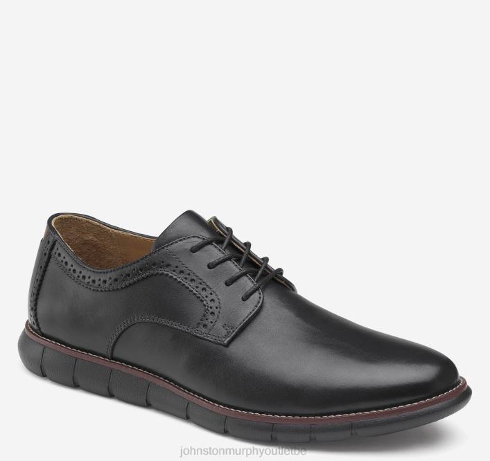Johnston & Murphy Hommes holden bout uni TXRN171 chaussures noir pleine fleur/semelle noire