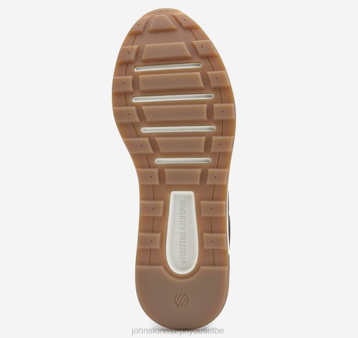 Johnston & Murphy Hommes jogging perforé kinnon TXRN207 chaussures noir pleine fleur