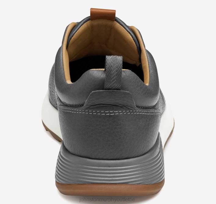 Johnston & Murphy Hommes jogging perforé kinnon TXRN327 chaussures gris pleine fleur