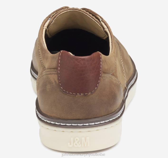 Johnston & Murphy Hommes mcguffey bout uni TXRN15 chaussures grains entiers huilés beiges