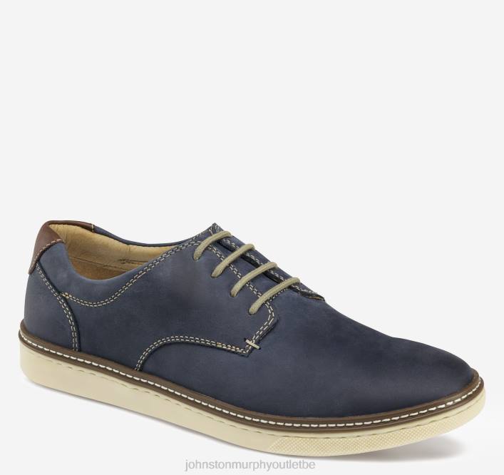 Johnston & Murphy Hommes mcguffey bout uni TXRN49 chaussures pleine fleur huilée marine