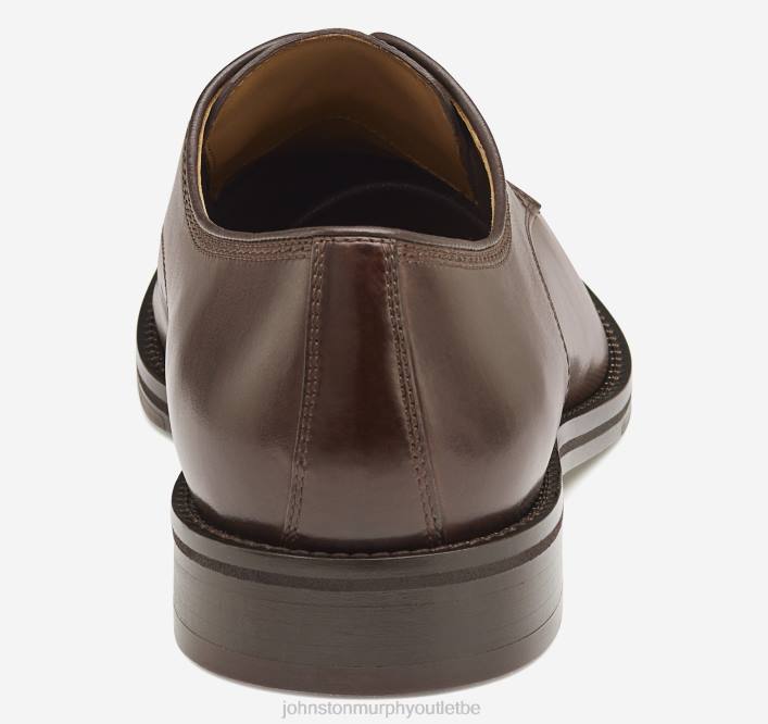 Johnston & Murphy Hommes meade, bout uni TXRN193 chaussures cuir de veau italien acajou